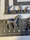 Vintage Lot Of Metal Lead Toy Figures  Soldiers And A Large Metal Horse 