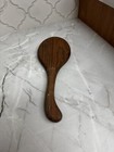 Vintage Solid Wood Hand Held Mirror     Vanity     Makeup     11 l 