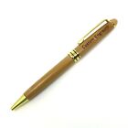 Personalized Custom Engraved Bamboo Ballpoint Clip Pen White Gift Box 