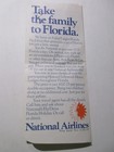 National Airlines Ticket Jacket W  2 Receipts   3 Baggage Tags 1974