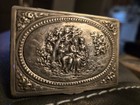 Antique Silver 800 Repousse Snuff Trinket Box Germany 3 25   x2 25 x 5   