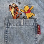 Vtg Disney Winnie The Pooh   Friends Denim Long Sleeve Embroidered 2 Pocket