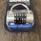 Wordlock Pl-003-sl Resettable Word Combination Padlock 2 5in Hardened Steel