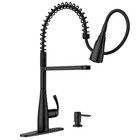 Moen 87814bl Essie Pre-rinse Pulldown Kitchen Faucet - Matte Black