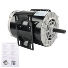 3 7hp 3450rpm Electric Motor Compressor Duty 56 Frame 1phase 5 8  Shaft 230v New