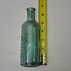 Antique Aqua Glass Bottle Harveys Essence Queensland Embossed Brisbane Rare