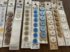 Big Lot Of Vintage Plastic Buttons On Cards Nos Never Used