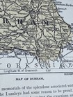 1923  Map Of  Durham County Print Vintage Antique Wynard Park Near Stockton