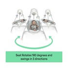 Ingenuity Inlighten 5-speed Baby Swing - Swivel Infant Seat  5 Point Safety H   