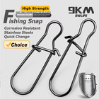 Fishing Snaps Fast Lock Clips Stainless Steel Fishing Connector Tackle Duo Lock 