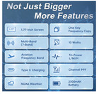 5rm 10w Ham Radio Walkie Talkie  Vhf uhf  Noaa  Usb-c  999ch - 1 Pack