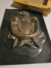Solid Brass American Eagle Door Knocker Hand Polished Finish By Brainerd Nib 