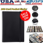360 Card Pocket Binder With Elastic 9 Pocket Trading Cards Album Folder Black Us