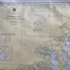 Vintage Nautical Map Huge 36 X 40    East Us Coast Chesapeake Bay