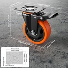 4 Inch Caster Wheels Casters Set Of 4 Heavy Duty Casters With Brake 2200 Lbs Loc