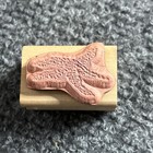 Vintage Starfish Rubber Stamp Wood Ink Block Letter Cute Beach