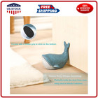 Cast Iron Whale Door Stop Decorative Heavy Duty Metal Door Stopper Weighted Naut