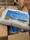 Calm Jumbo Medium Density Satin Bed Pillow Silver  2ct 