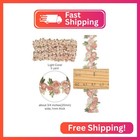 Gorgecraft 5 Yards Flower Trim Ribbon Cherry Color Flower Diy Lace Applique Sewi