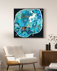 Terra Infinita  Xxl Flat Earth Map Canvas Poster Worlds Beyond The Ice Wall Art