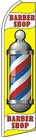 Barber Shop Swooper Flag Tall Advertising Sign Feather Flutter Swooper Banner