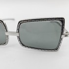 Vintage Renauld Silver Frame Grey  Lens Sunglasses 70 s Usa