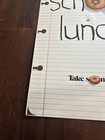 Vtg 1974 School Lunch Donuts Take Some Home Cardboard Ad Sign Approx 11   x17    