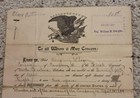 Antique Original 1899 Span Am War Discharge Papers Benjamin Logan 1st Nc