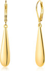925 Sterling Silver Long Teardrop Dangle Earrings For Women Hypoallergenic Drop