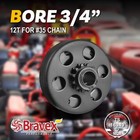 12 Tooth 3 4  Bore  35 Chain Centrifugal Clutch For Honda Gx160 Gx200 Go Kart