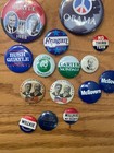 40 Vintage Pin Back Political Buttons Reagan Carter Mondale Quail Bush Obama 3rd