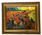 The Red Vineyard Vincent Van Gogh Museum Framed Canvas Print Wall Art 22  X 26 