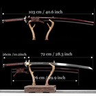 Sharp Dragon Japanese Samurai Katana Sword Full Tang 1095 Steel Clay Tempered 
