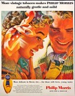 1955 Philip Morris Tobacco Cigarettes Vintage Print Ad Naturally Gentle    Mild
