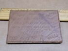 Antique 1876 Philadelphia Centennial Exposition Wood Medal Plaque Machinery Hall