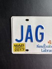 2017 2018 Newfoundland Labrador License Plate Jag 531