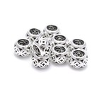 925 Sterling Silver Large Hole Spacer Beads Size 5x7mm Sold 6pcs Per Bag