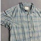 Fjallraven Abisko Hiker Shirt Ss Plaid Zip Pocket Men s Xl Slim Fit Button