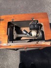 Antique Singer Sewing Machine Serial Ah456094 Hidaway Wood Furniture  Table