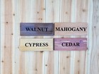 Custom Family Sign Carved Last Name Wood Plaque Cedar Walnut Personalized Wooden