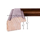 Craig Frames Wiltshire 236  Simple Brown Hardwood Picture Frame With Single Mat