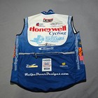 Safety Honeywell Cycling Vest Mens Large Blue Zip Sleeveless Bike Jersey