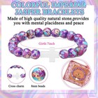 Landical 12 Pieces Cross Beaded Bracelet Bulk With Bible Card Christian Brace   