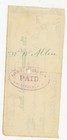 1882 Antique Bank Check The First Farmers National Bank Amsterdam Ny Ww Allen