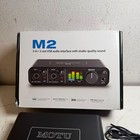 Motu M2 Black Compact 2-in 2-out Usb-c Digital Audio-midi Interface