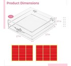  15 Pcs Press On Nail Boxes Nail Display Case Adhesive Double Clear