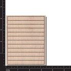 New Rubber Stamp  Journal Page With Lines  Mixed Media Writing Paper Words Lg Wm