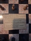 1912 Wm  F   Drueke Chess Men   Original Game Of War  Complete Piece Set