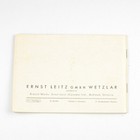 Leitz - Leica If  Iif  Iiif - Vintage Camera Manual - Instruction Booklet