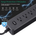 110v 10a Wall Mountable Usb Surge Protector Power Strip With Usb 4 Outlet Plugs